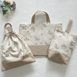 【即納！完成品】3点セット☆  入園入学セット《 Lace flower（レースフラワー） 》