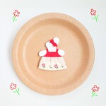 13cmぬいぐるみの洋服(赤花刺繍)　うさぎ・くま用