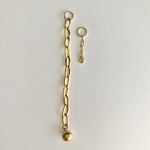 【ゴールド】重ね付けカスタムチェーン⛓️(イニシャル・数字チャーム用) dailymaily キーチャーム　キーホルダー　