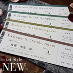 エスコートカード  投票券付｜ ドレス色当て｜ウェディング｜結婚式｜ドレス色当てクイズ| プレ花嫁｜ペーパーアイテム｜席札｜ 【Ticket】