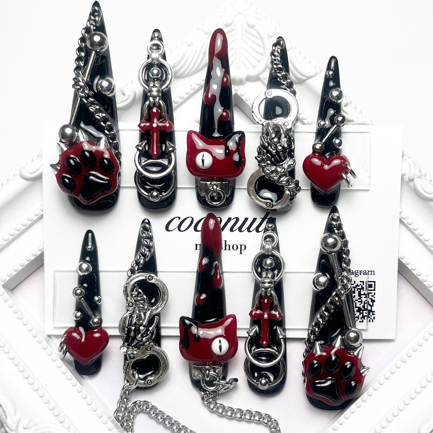ねこネイル♥量産♥地雷♥ネイルチップ - coconuts nail | minne byGMO