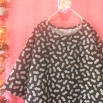 ◆sale◆ ピーナッツ ゆったりワンピース black