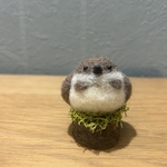 羊毛フェルト♡スズメの切り株でひと休み