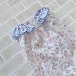 犬服 Mフレンチスリーブ スモックチュニック find me バックオープン(背中開き)✨送料無料✨