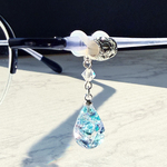 💎メガネチャーム／マーメイドの雫　スワロフスキー✨　メガネアクセサリー　レジン