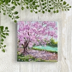 プチキャンバス絵画シリーズ♡アクリル画《原画》　✴︎ SAKURA Breeze ✴︎