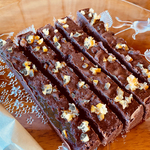 チョコとオレンジピールのブラウニー