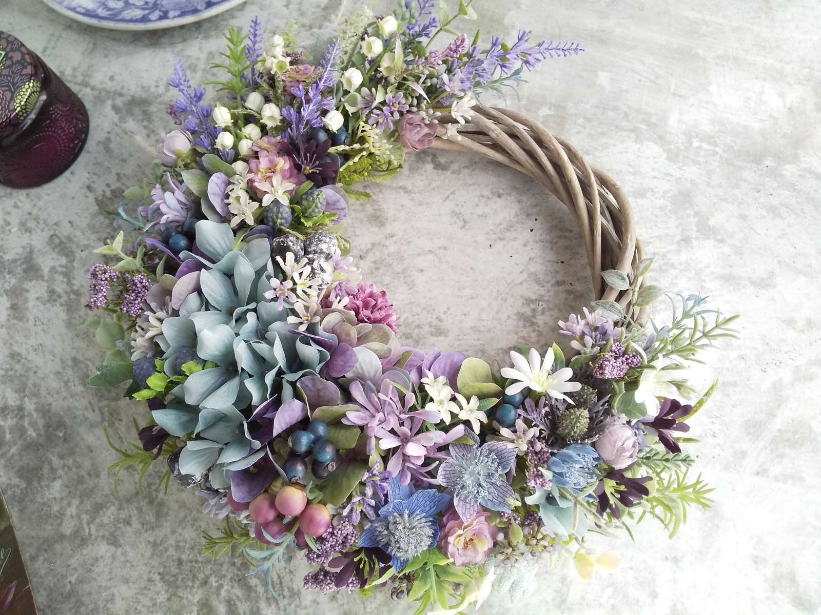 Jolie botanique＜La magie de la couleur ＞＊初夏リース＊紫陽花