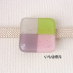 四角タイル　D　ひなまつり　帯留め