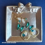 蝶🦋とお花のピアス(イヤリング)サージカルステンレスフックピアス
