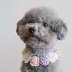 【お花いっぱいチョーカー】犬　ビブ　花　春　猫　スタイ　つけ襟　