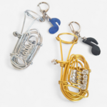 チューバキーホルダー＆色柄が選べる音符チャーム♪