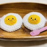 オーダー品🍳目玉焼き🍳あみぐるみ