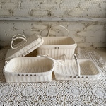 裁縫道具入れ mini(white)柄入りセット