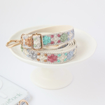 青　2cm幅　スマホショルダー　インド刺繍　