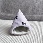 ハムスターのあったかテント⛺ピンクパープルにリボン柄