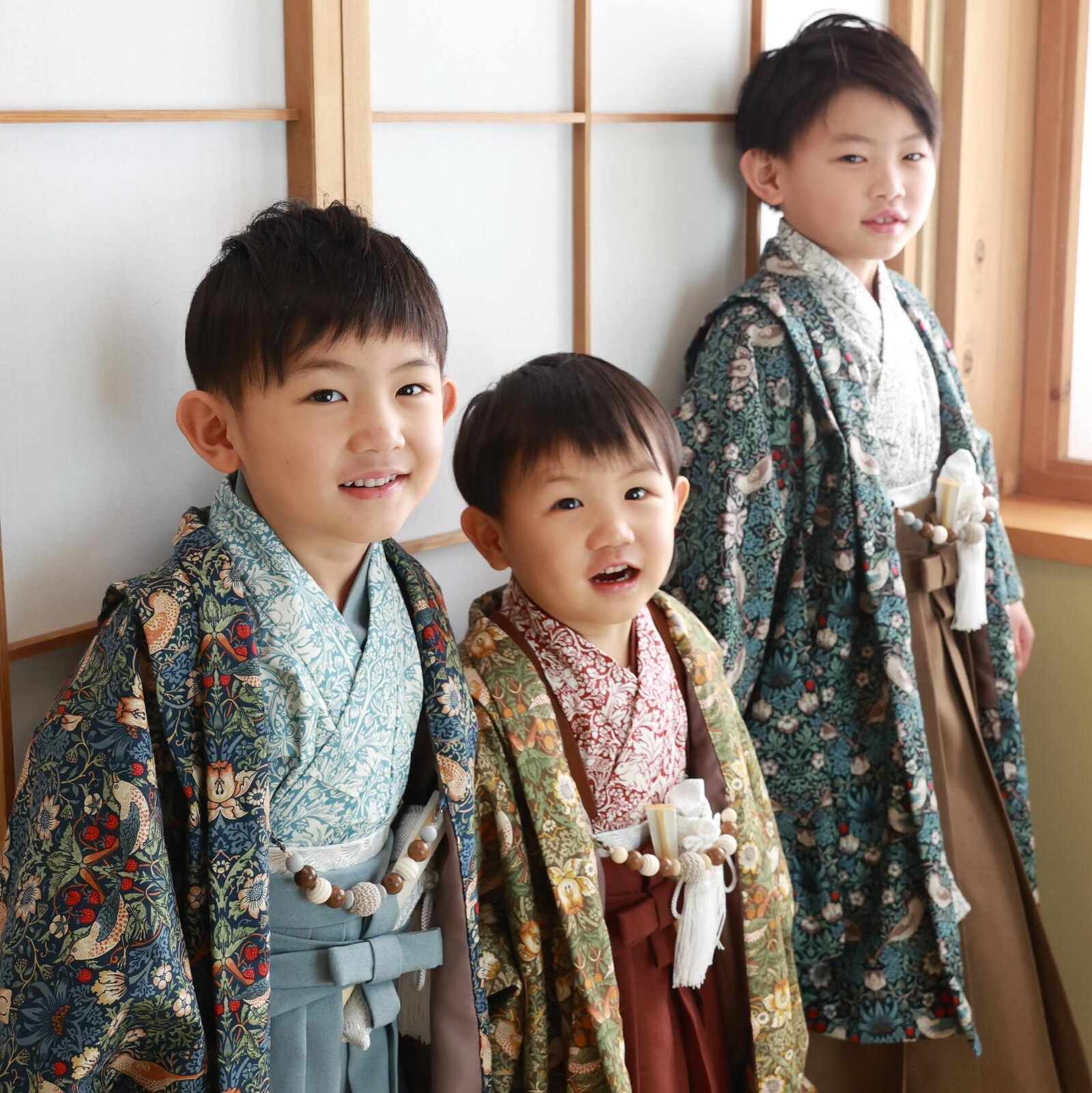 七五三着物レンタル（3泊4日）】5歳男の子 羽織袴 ＊ウィリアム