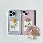 人気No.1  ひまわりCASE　　       ひまわり　向日葵　お花　iPhoneケース　スマホケース　お花ケース　クリア　クリアケース　ワイヤー　　クリアケース　　iPhone全機種対応　
