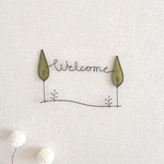 welcome ＊ ワイヤーアート 壁飾り