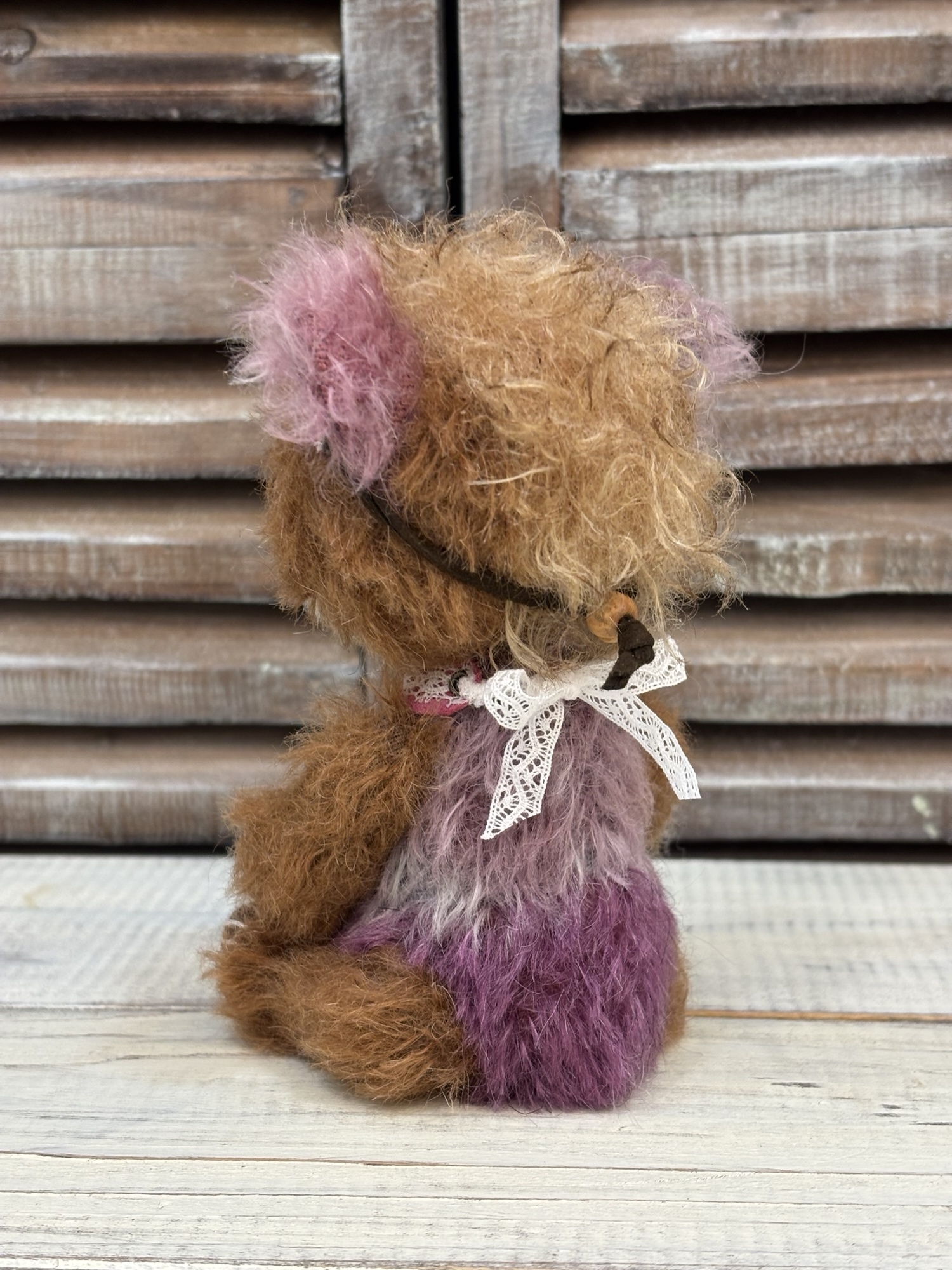 桜の花飾りのアンティークっぽいベアちゃん - WITCHERYBEAR'S GALLERY