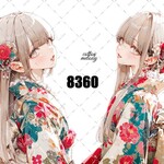 original sticker « no.8360 »     //     人物ステッカー オリジナルステッカー オリジナル人物ステッカー ステッカー cotton melody