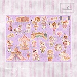 Dreamy Circusコラージュペーパー【No.b91】