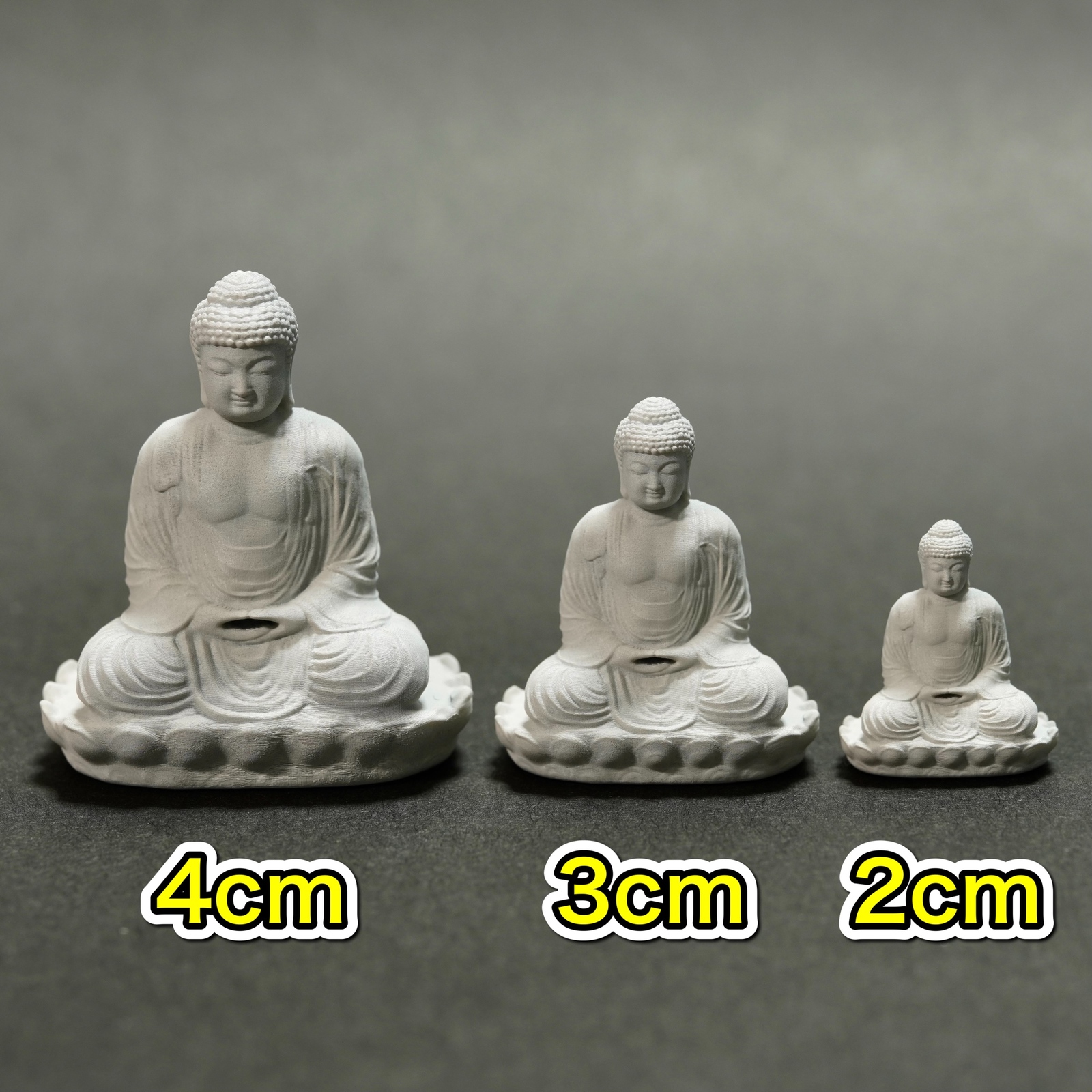 大仏のミニチュア 高さ2cm 仏像 ブッダ 仏陀 ジオラマ 仏様 神社 お寺