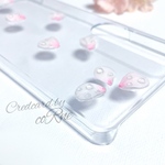 "朝露と桜” 立体花びら iPhoneケース/カバー＊他機種応相談＊再販×5