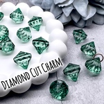 【acrc3867chmm】【8個】【15ｍｍ】多面カット のダイヤパーツ　オリジナル♪手染めパーツ