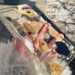 dreamy girly cow..🐮🌨️♥︎⁡ 押し花入り 牛柄 花柄 スマホケース iPhoneケース #ニュアンスカラー #ミラー#パール#ガーリー#iPhone17