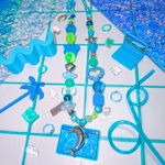 🫧🩵⌨️pcと水面のネックレス🖱️💙🐬
