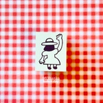 963hanko ラバースタンプ: 手あげ女子
