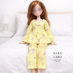 パジャマ上下セット ユニコーン イエロー 黄色 星 ハート リカちゃん 服