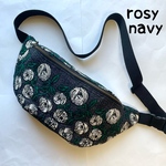 ミナペルホネン  最新rosy navy ハンドメイドボディバッグ