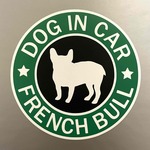 犬（フレンチブルドッグ_SB）マグネット ステッカー 防水 車用