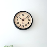 KATOMOKU muku clock 14 ブラック km-107BLRC 電波時計 連続秒針