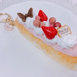 ふわふわエクレア キーホルダー(いちご)