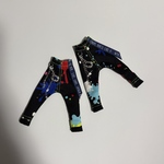 【受注製作】ペンキ柄サルエルパンツ〚黒〛《シチリアの追憶》《1/8》