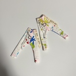 【受注製作】ペンキ柄サルエルパンツ〚白〛《シチリアの追憶》《1/8》