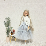 グレー　チュール　スカート　リカちゃん　ピュアニーモ　ワンピース　ブルゾン　ジャケット