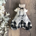 2750 moment ロンパース  チェックvar Blythe ブライス ネオブライス リカちゃん アウトフィット 洋服