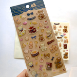 Cherish365【C Royal Almond Bear Palace】3D立体 シール ステッカー 　CHO863C