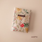 母子手帳ケース( S ) • お薬手帳 • 通帳 ケース  * botanical pattern  col. natural