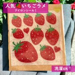 いちごワッペン🍓いちごアイロンワッペンセット🍓入園入学準備いちごワンポイントワッペンバッグ巾着袋お着換え袋いちごアップリケ保育園幼稚園ワッペン苺上履き袋子供服目印ワッペンいちごアイロンシーイチゴ