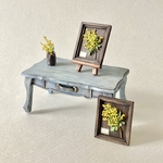 ミニチュア　ミモザの植物標本（クレイフラワー）【単品またはセット】