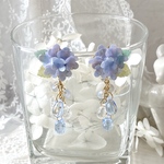 雨粒の音色奏でる紫陽花ピアス/イヤリング
