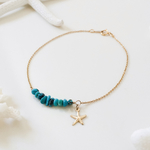 14kgf ターコイズ アンクレット