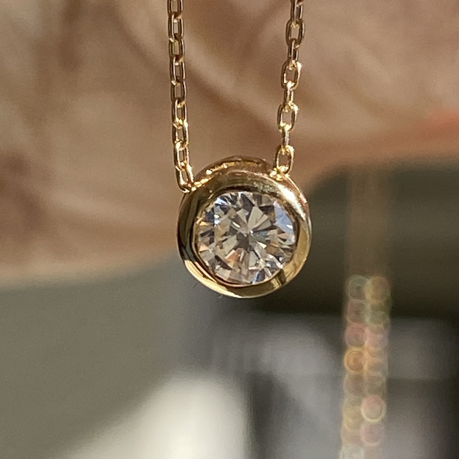 k18YG AU750 18金 ロイヤルブルームーンストーンペンダント - よーだ 