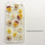 [sele][iPhone6/6s]ミニビオラとスワロフスキーのスマホケース