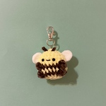 【受注制作】ハチさん　ブラウン　キーホルダー　あみぐるみ　ハンドメイド